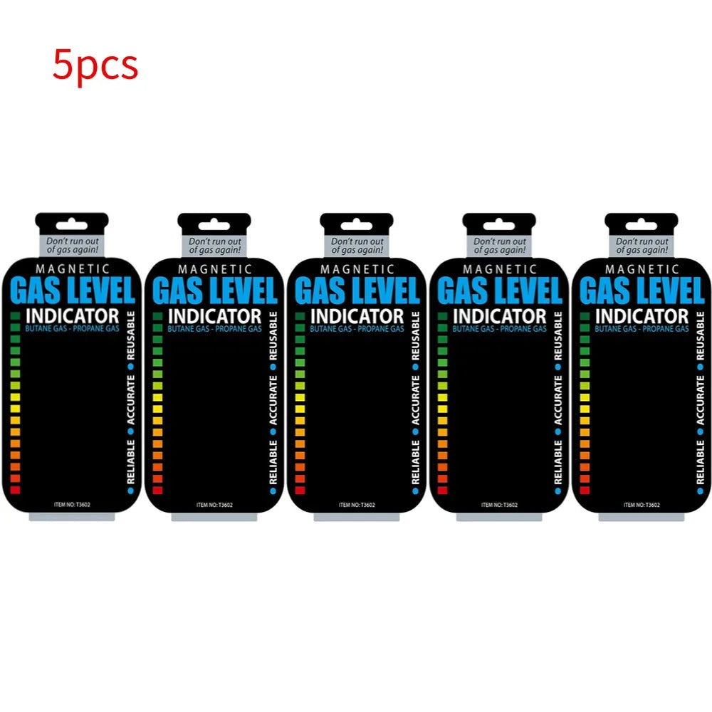 1-50pcs Practical Propane Butane LPG Fuel Gas Tank Level Indicator Magnetic Gauge Bottle Temperature Measuring Stick Test Card