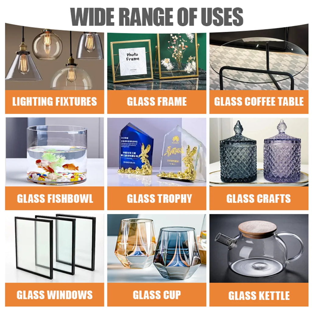 435 Extra Strong Super Glass Glue Upgraded Version Cyanoacrylate Quick Dry Instant Strong Bond Adhesive For Glass, Mirror, and Porcelain Restoration, Screen Vase Window Seconds Bond 20g.