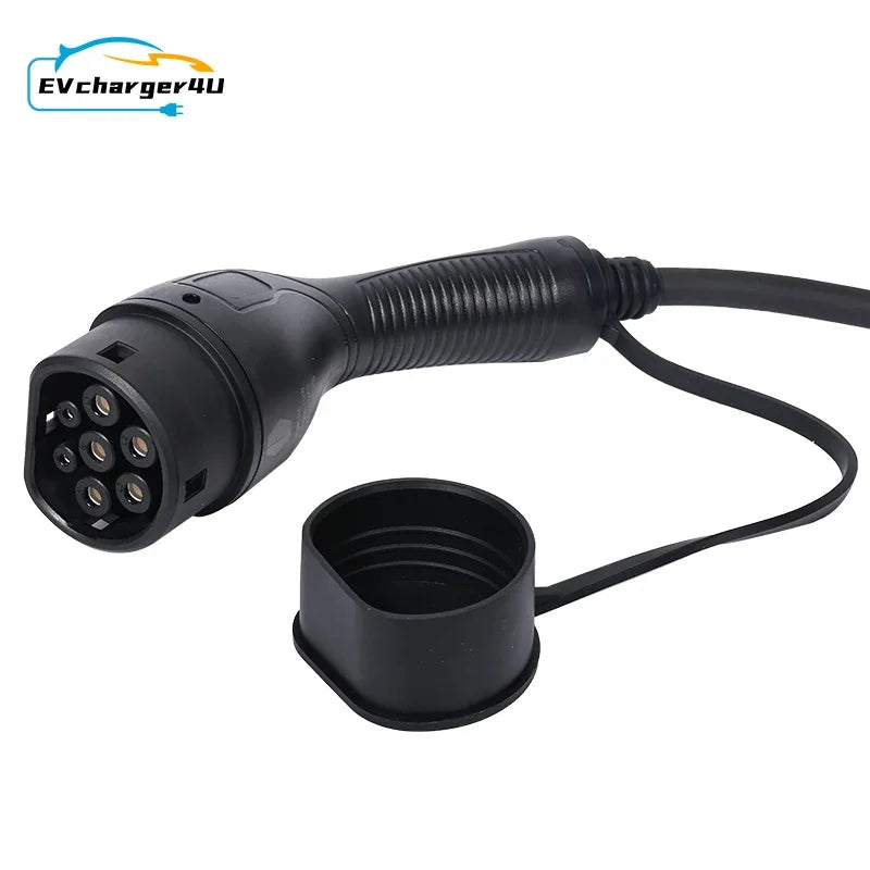 EVcharger4U 3.5KW 7KW 11KW 22KW IEC62196 EV Charging Cable Type 2 Female To Open Wire For Electric Vehicle Charger Station