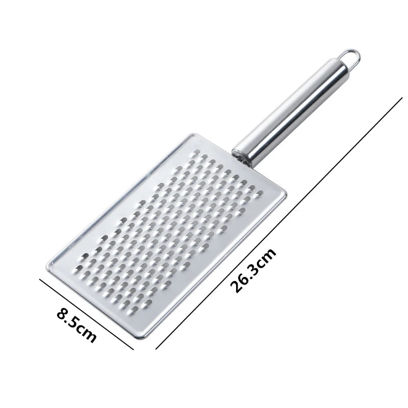 LMETJMA Mini Cheese Grater With Handheld Cheese Shredder Stainless Steel Cheese Lemon Zester For Chocolate Ginger Garlic JT361