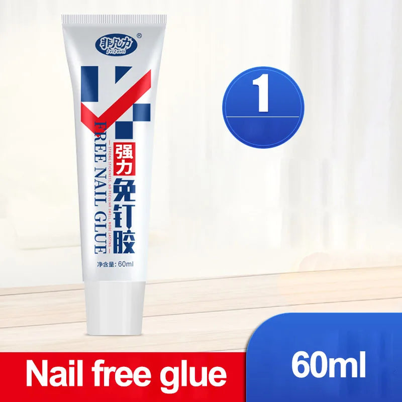 Strong Universal Nail-free Glue Waterproof Multifunction Super Adhesive for Wall Metal Mirror Bathroom Shelf without Punching