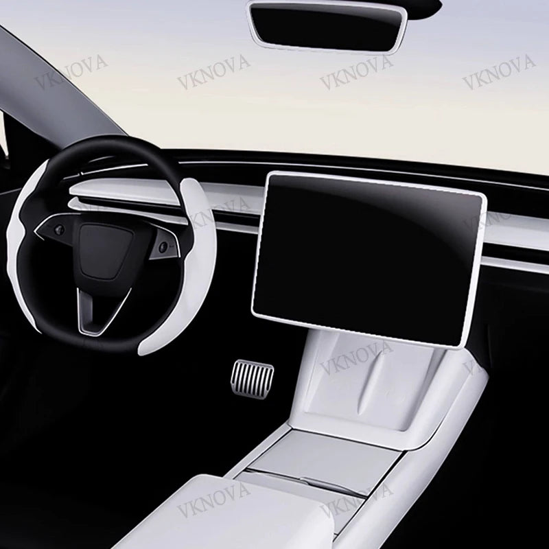 For Tesla Model Y YL Juniper Model 3 Highland 2026 Console & Armrest Storage Box ABS Non-slip Mat Cup Holder Box Accessories