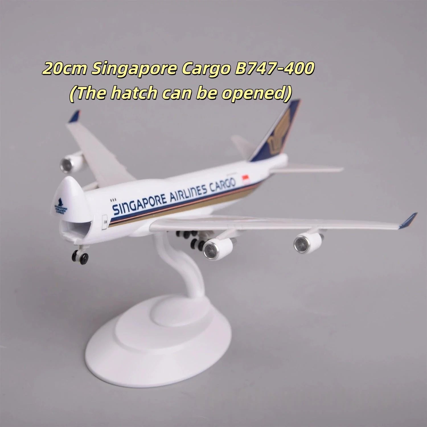 747 Series Openable Cargo Door Scale Aircraft Model 20cm China Eastern Cargo B747 ABS Miniature Airplane Model Adults Fun Gift