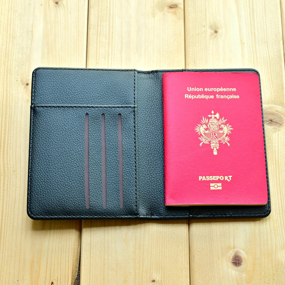 Metal Russian National Emblem Passport Cover Fashion Travel Wallet Passport Bag Travel Document Organizer Passports Clip
