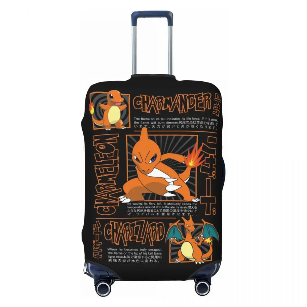 Luggage Cover P-Pikachizer Design Elastic Fabric 18-32 Inch Suitcases Anti-Scratch Dustproof Travel Protective Cover