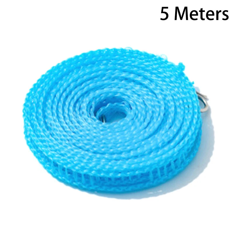 【ST】5/10M Portable Clothesline Anti-skid Windproof Outdoor Travel Hanging Clothes Line Laundry Drying Clothes Horse Rope