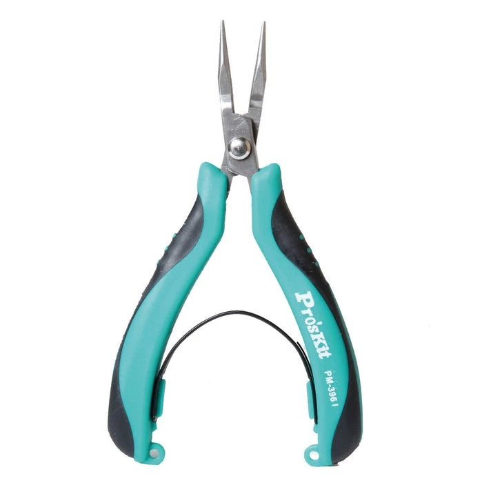Pro'skit PM-396F Stainless Steel Industrial Grade High Hardness Diagonal Pliers for Electrician Wire Cutting and Stripping Tools