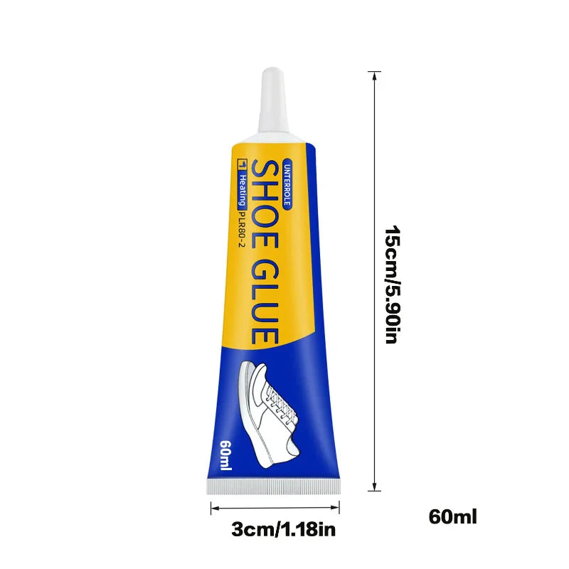 Clear Shoe Repair Adhesive Low Odor Strong Adhesive Soft Resin Shoe Glue for Fixing Worn Shoes or Boots