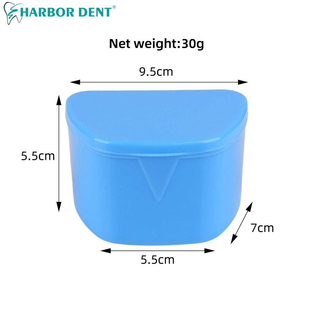 Professional Denture & Retainer Cleaning Case Box - Orthodontic Mouth Guard Holder for Travel Storage, Oral Hygiene Care Or Cle