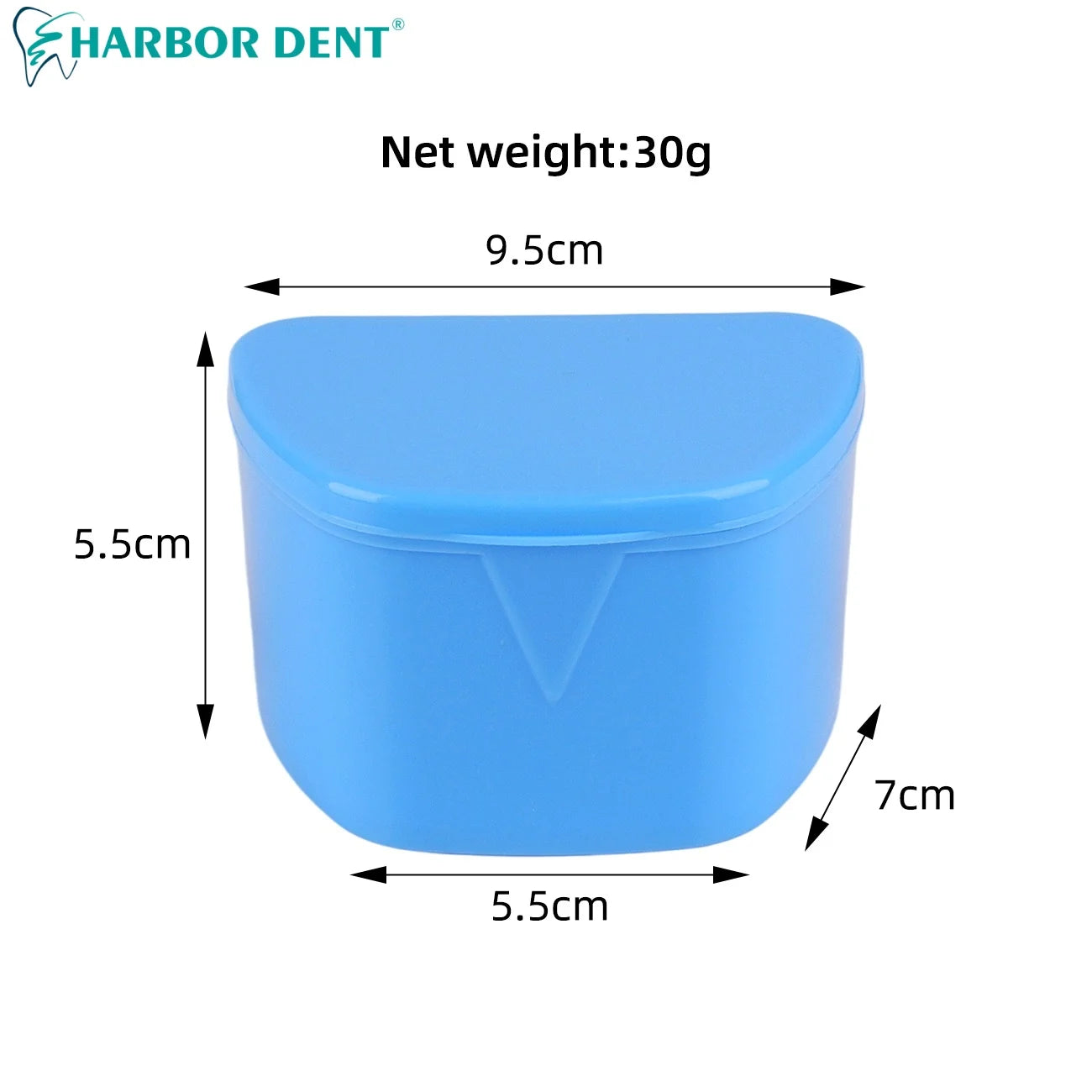 Professional Denture & Retainer Cleaning Case Box - Orthodontic Mouth Guard Holder for Travel Storage, Oral Hygiene Care Or Cle
