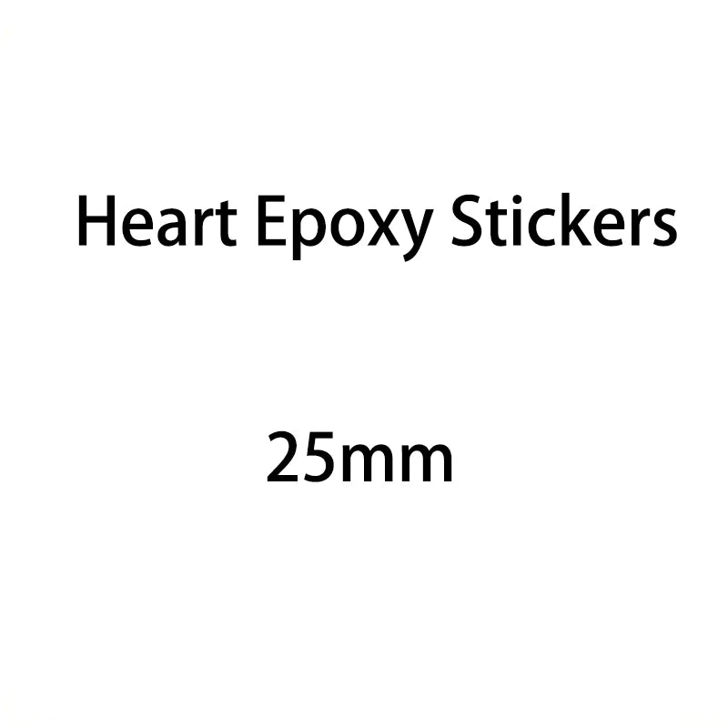50/100/200/500pcs 3D Clear Epoxy Stickers Round Square Heart Oval Dome Adhesive Stickers Domed Cups for DIY Jewelry Making