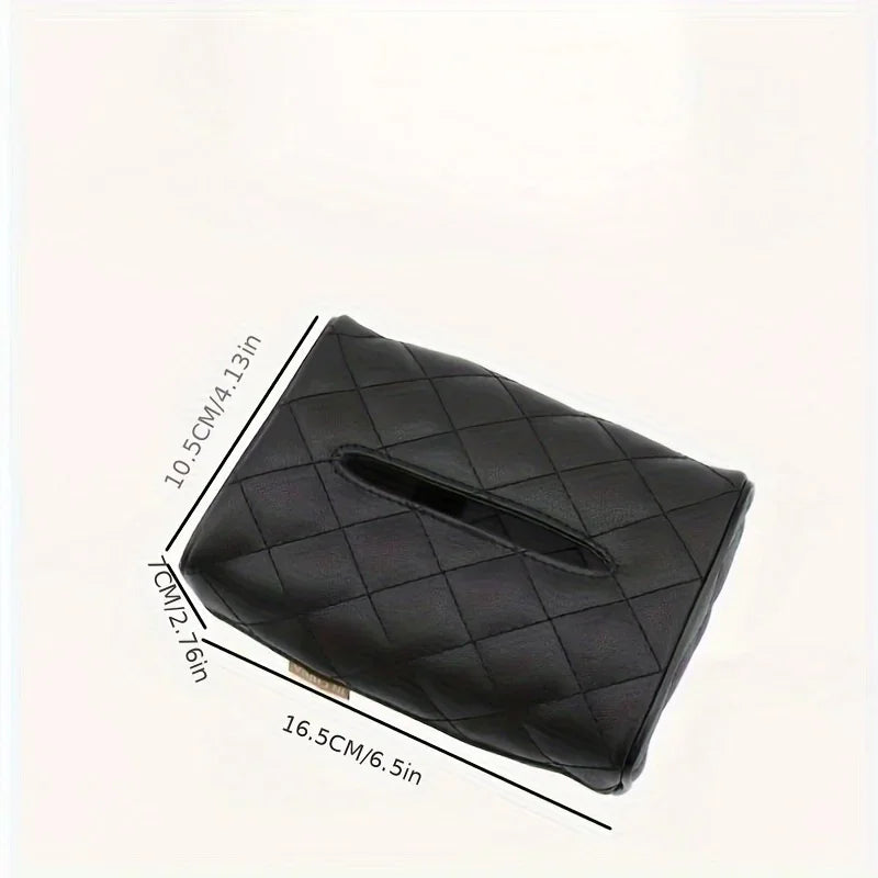 2pcs Car Tissue Box Fixed Armrest Box Hanging Sun Visor Multifunctional Tissue Box
