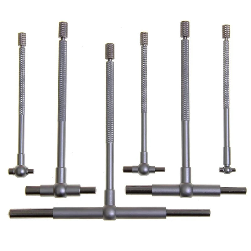 8-150mm( 5/16"-6") Telescoping Gauge Set 6Pcs/set Internal Gauge Hole Gauges for Quick Inside Measurements of Holes