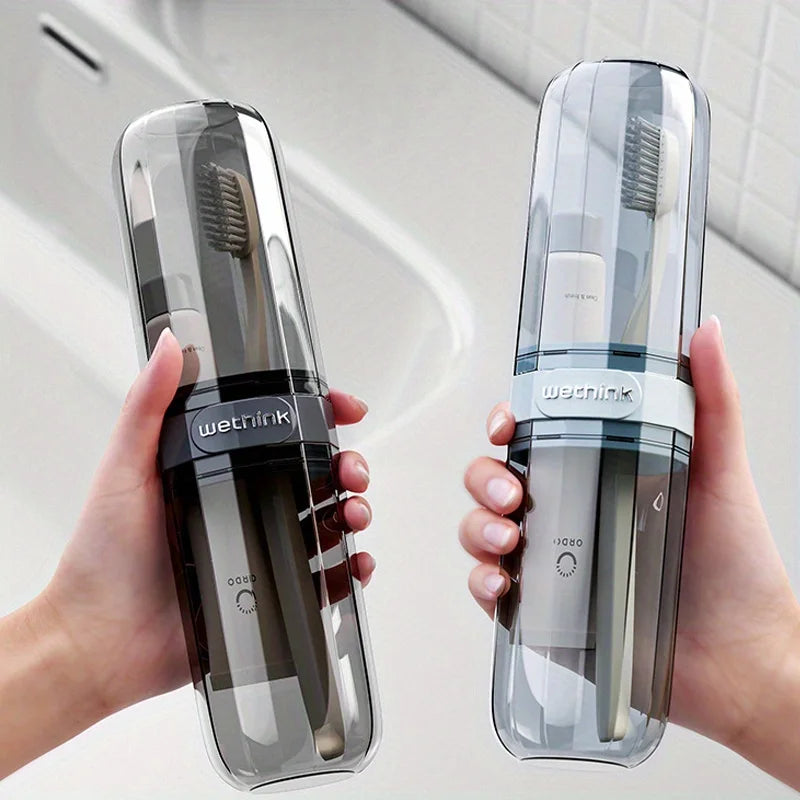 Toothbrush Storage Box Portable Mouthwash Cup Toothpaste Storage Box Toiletry Set Travel Supplies Portable Toothbrush Cup