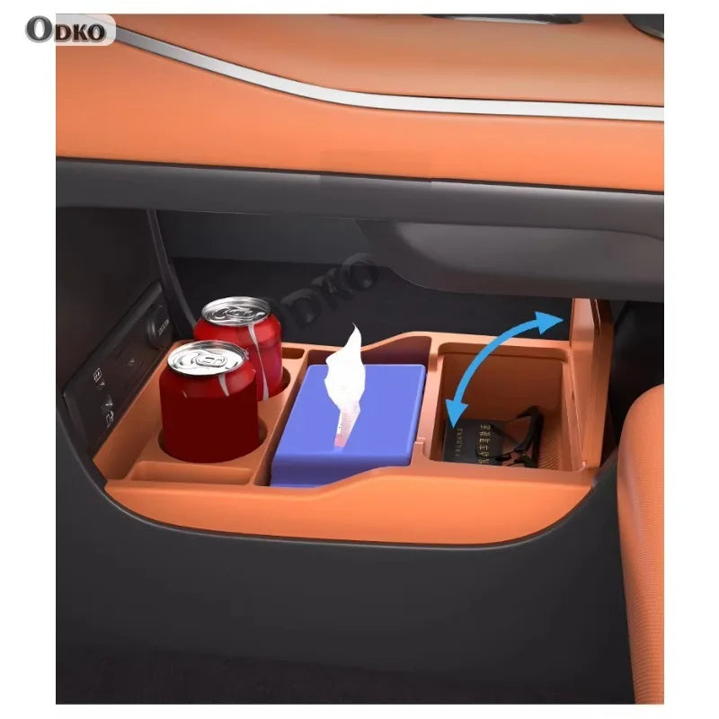 For Trumpchi S7 Silicone Storage Box  Center Console under Layer Modification Special Car Interior Accessories Organizer
