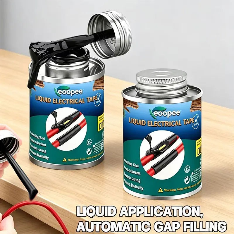 200ml Waterproof Liquid Electrical Tape Insulating Repair Paste Fix Line Glue For Wires And Cables Home Use Quick Drying Sealant