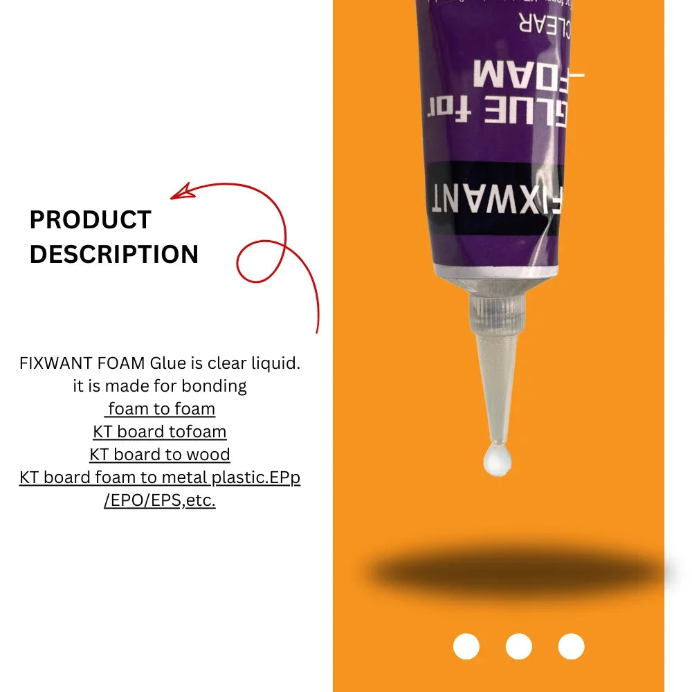 High-Strength Foam Glue for Waterproof Bonding Sponge Aircraft Model Wood Metal EPS EPO EPP Adhesive and More