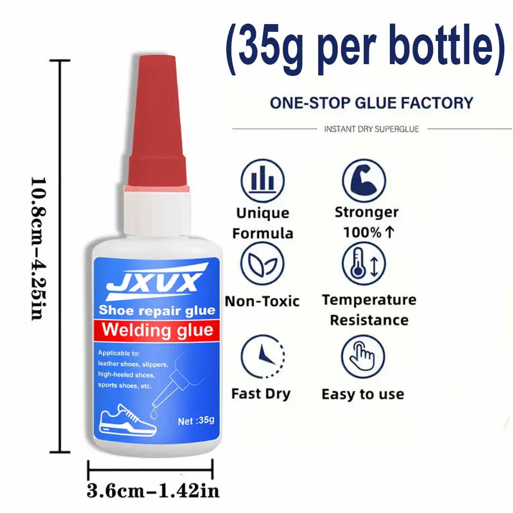 Multipurpose Shoe Repair Glue, Powerful Shoe Sole Repair Glue, Waterproof Universal Shoe Sealants for Sneakers, Rubber Shoes, Strong Adhesive Repair, 35ml
