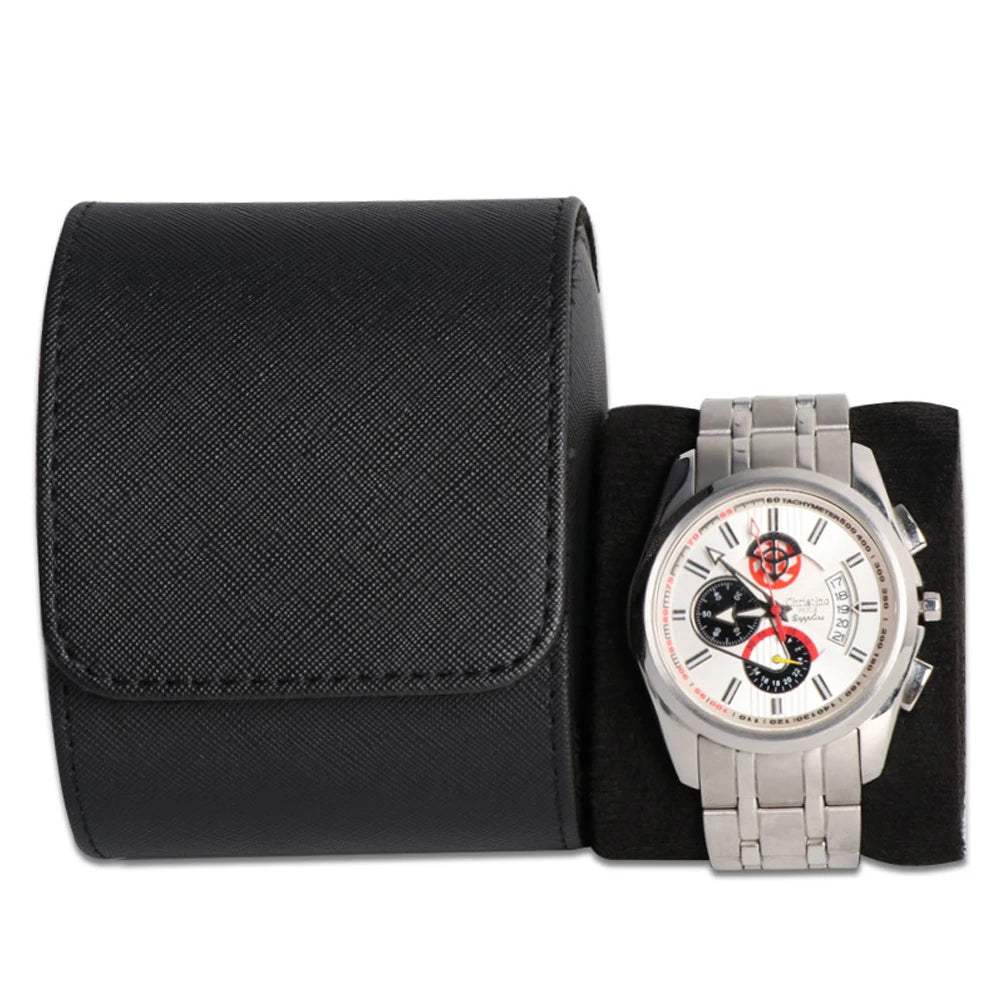 Watch Roll Travel Case-1/2/3 Slot Watch Storage and Organizer-Secure Storage with Innovative Removable Pillows & Solid Dividers