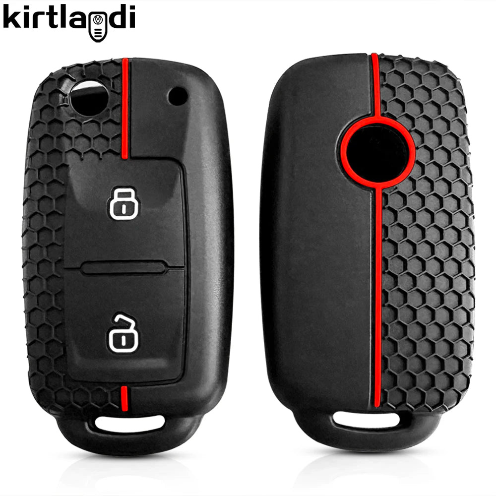 Silicone Case Key Cover Remote Fob Case for Volkswagen VW Bora Polo Jetta Passat B5 Golf 6 Beetle Caddy for Skoda Octavia Ibiza