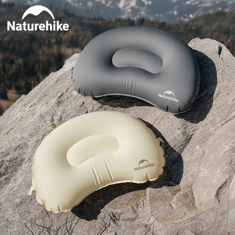 Naturehike Inflatable Pillow Camping Portable Ultralight Compressible Folding Pillow Travel Hiking TPU Air Sleeping Pillow
