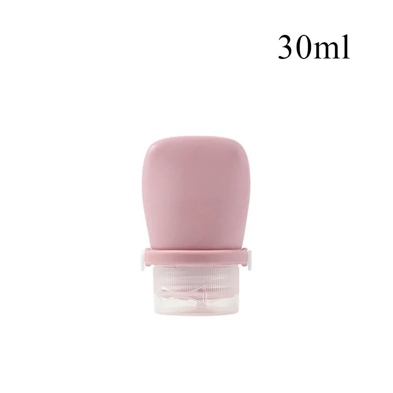 1/4pcs Portable Silicone Travel Bottle Cosmetic Storage Refillable Lotion Bottle Leakproof Shampoo Squeeze Tube Empty Bottle