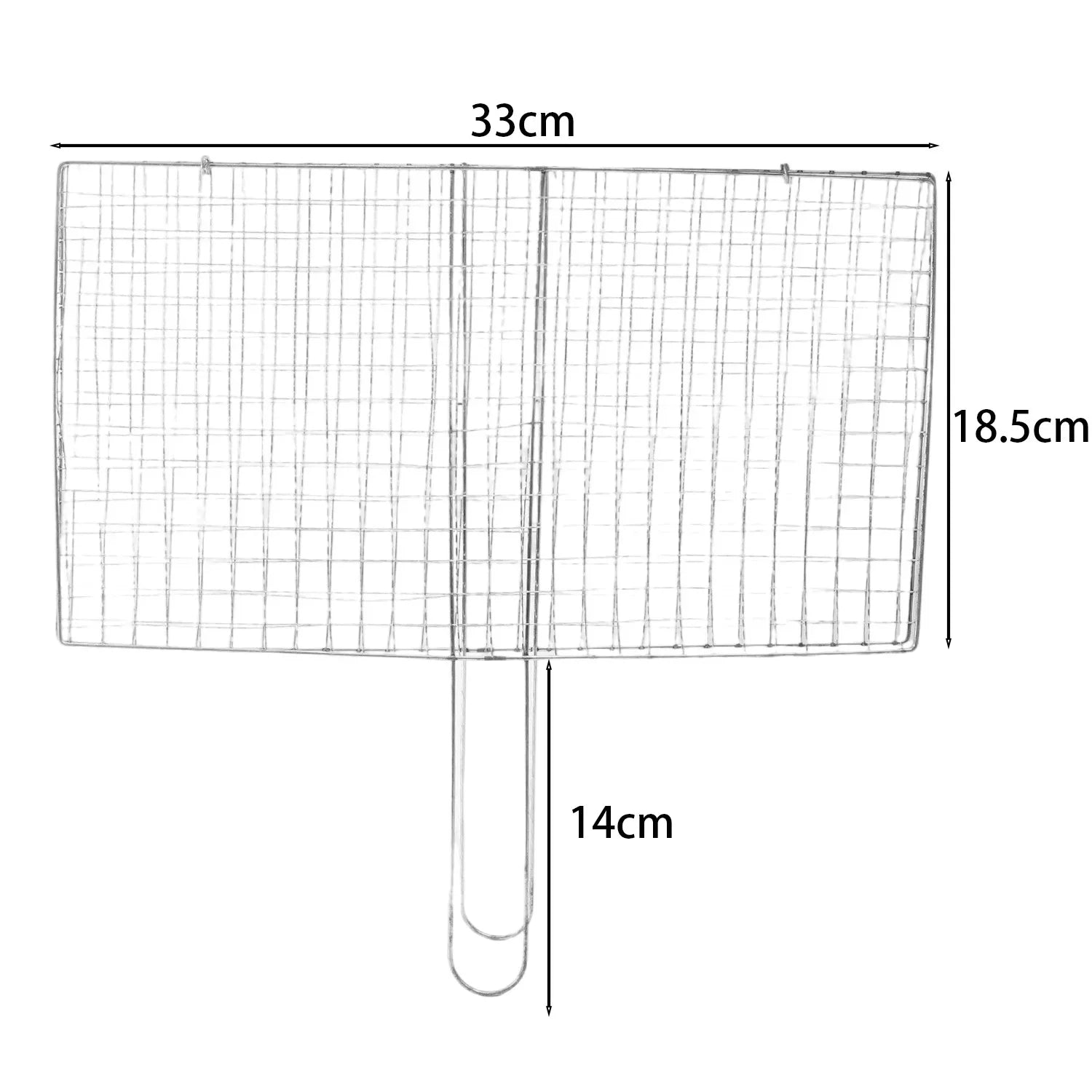 Stainless Steel BBQ Mesh Non Stick Grilling Basket Fish Meat Grill Mesh Mat Holder Vegetable Steak Picnic Party Barbecue Tools