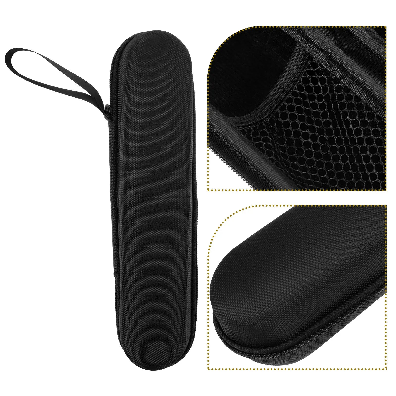 Electric Toothbrush Travel Case Waterproof Portable Storage Box for Sonic Rechargeable Toothbrushes with Mirror Compartment