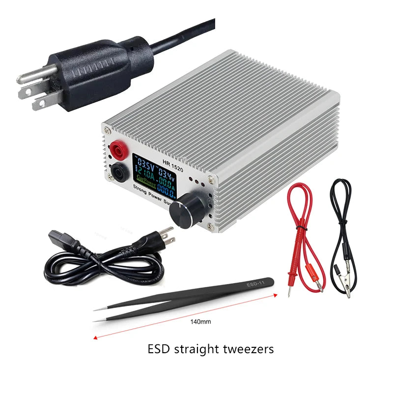 HR1520 Short Circuit Locator Short Killer 15V 20A Regulated DC Power Source Safe Burning Test Tool for Mainboard Leakage