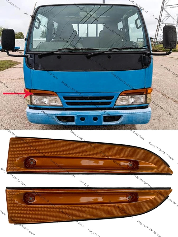 For Isuzu ELF NHR NKR NPR Truck  100P Front Bumper Headlight Lamp Eyebrow Cover Headlight Eyebrow Cover