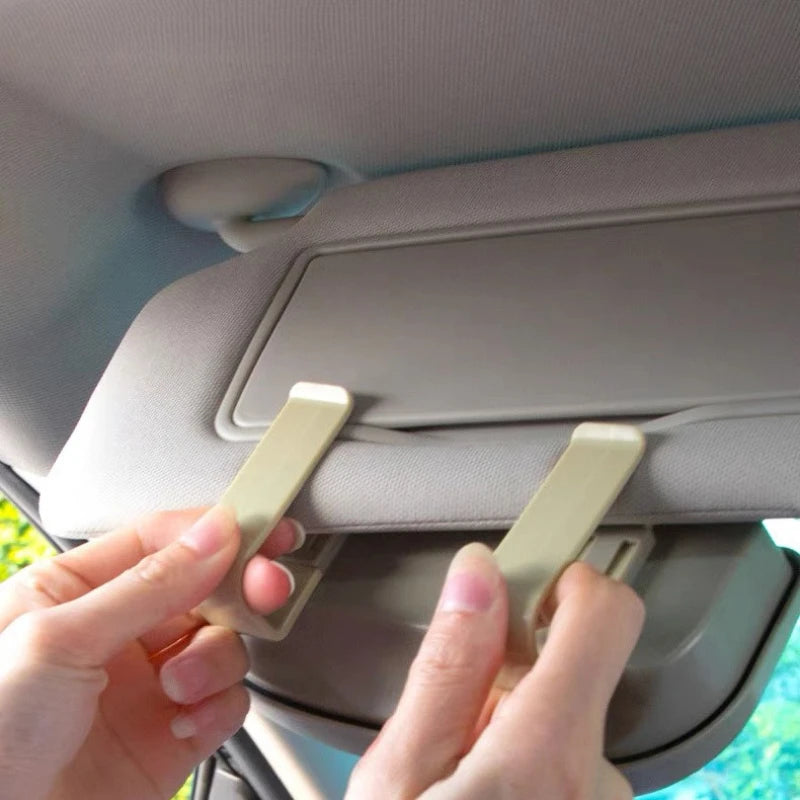 Car Glasses Box Portable Car Sunglasses Holder Anti-scratch Protection Glasses Holder Eyeglass Case Sun Visor Car Lenses Holder