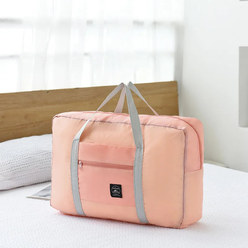 Large capacity folding travel bag hand-held luggage bag moving accept travel bag can be used for business trips drawbar storag