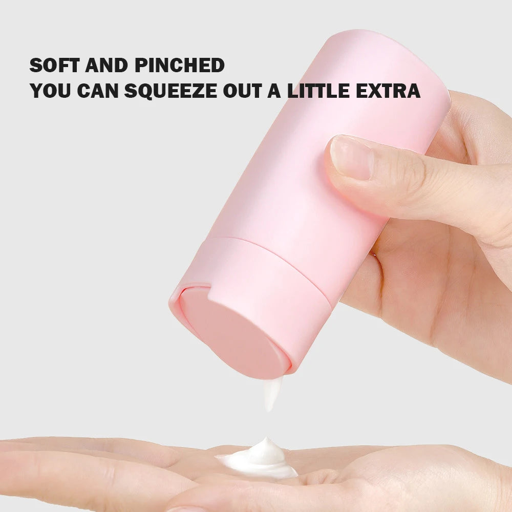 7Pcs TPU Style PE Cosmetic Dispenser Bottle Travelling Set Shampoo Shower Gel Empty bottles Lotion Cream Bottles