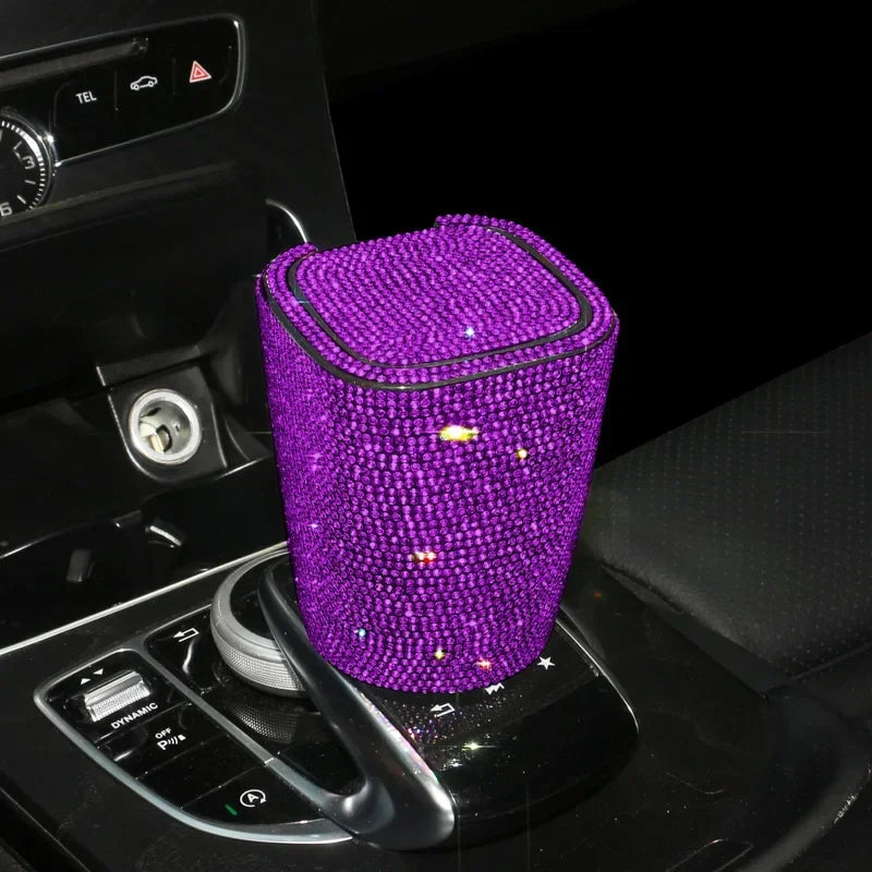 Smokeless Car Ashtray Flame Retardant Auto Parts Car Portable Belt Mini Car Trash Can For Car Cup Holder Home Office And Travel