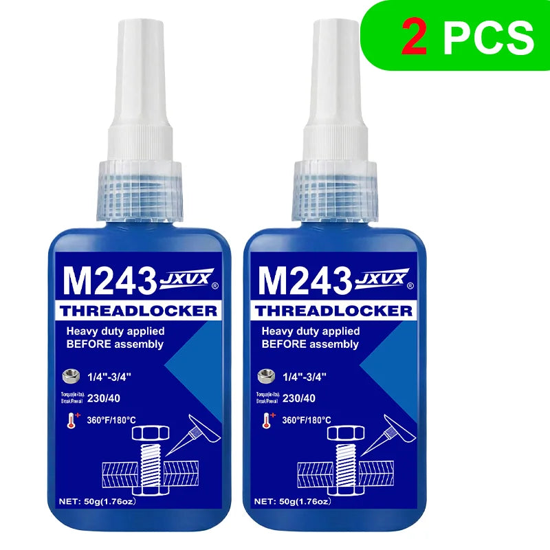 Ultra-High-Strength Seismic-Resistant Screw-Tightening Anaerobic Adhesive - Removable Threadlocker & Metal Adhesive, 50g