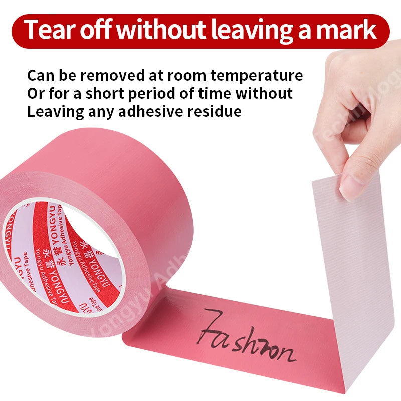 20M high viscosity pink cloth tape strong single-sided adhesive windproof thickened adhesive repair wear-resistant tape