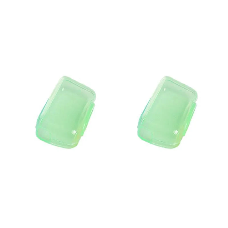 1/2pcs Travel Toothbrush Head Covers Toothbrush Protector Cap Brush Pod Case Protective Portable Plastic Clip For Household