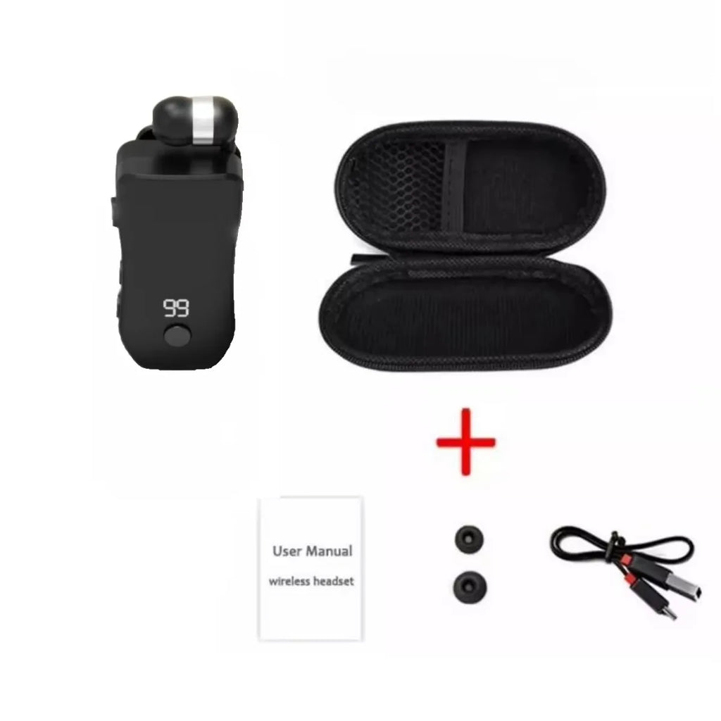 X100 pk K55 lavalier business Bluetooth Headset Ears in Lotus with Wire Clip Earphones Handsfree Earbuds Retractable Headphone