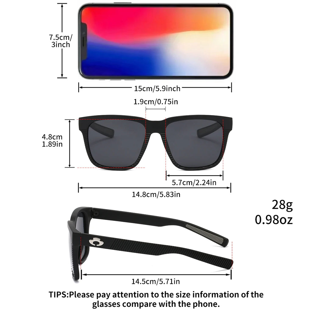 BLUE OTTER Polarized Sports Sunglasses UV400 for Cycling Fishing Running Driving Men Women Outdoor Eyewear with Box BT03