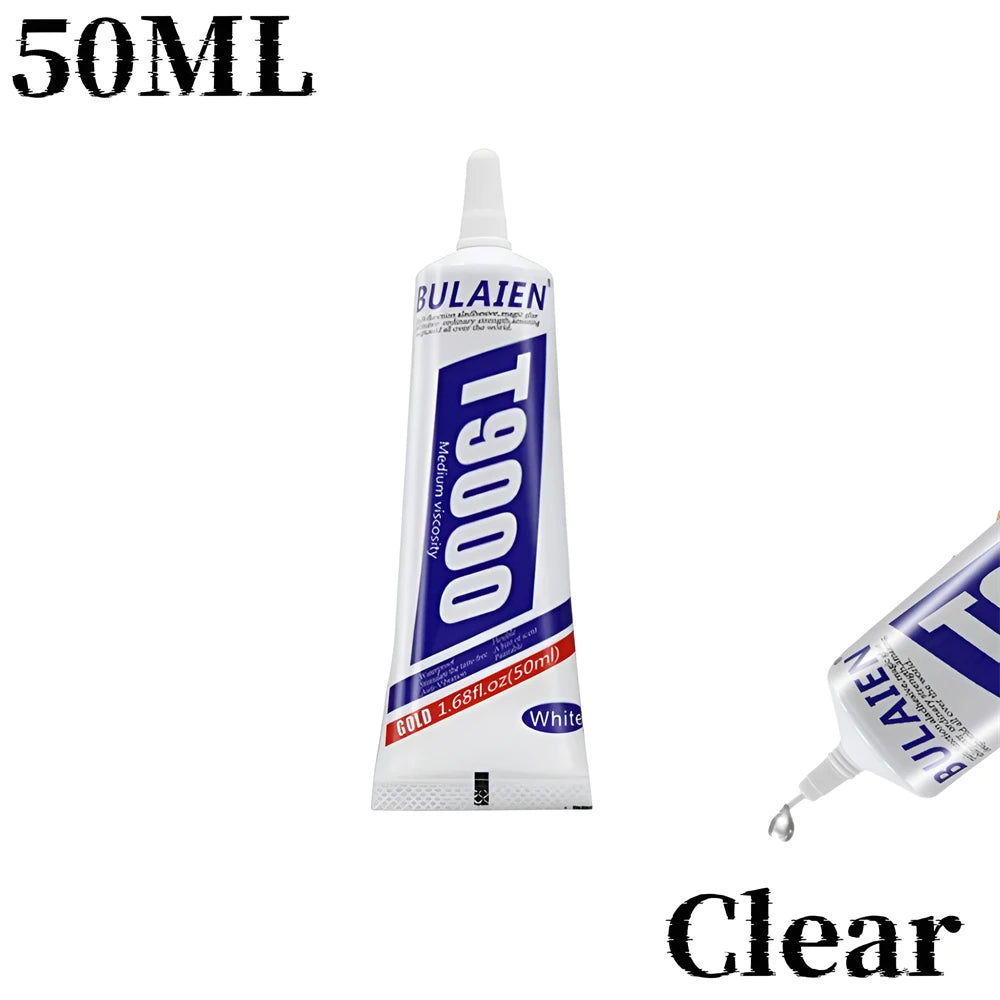 15ML 50ML 110ML Bulaien T9000 Clear Contact Repair Adhesive Acrylic Friendly Ziai Glue With Precision Applicator Tip Glue