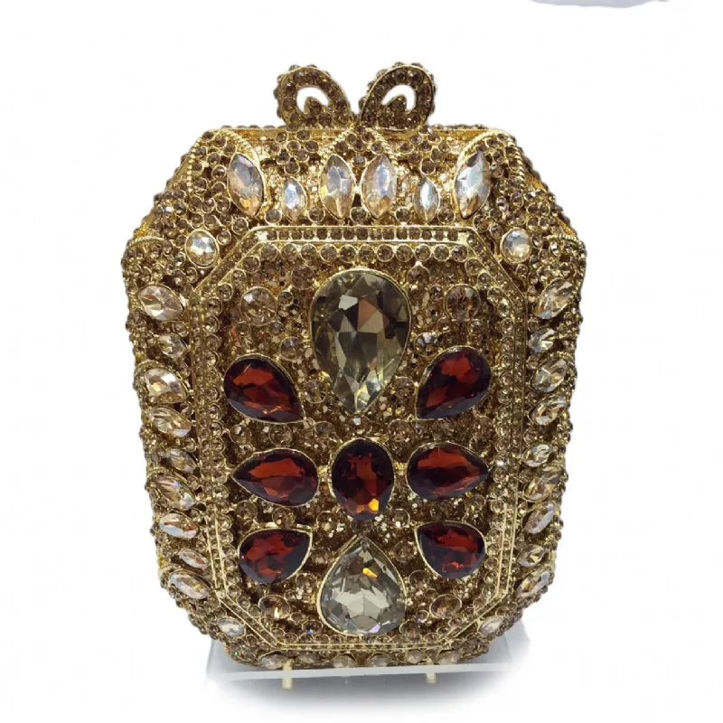 Lady Crystal Designer Clutch Bags High Quality Women Stone Clutches Handbags Wedding Bridal Messenger Clutch Bag Purse