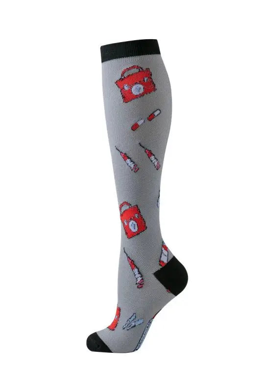 Compression Socks for Men and Women Medical Althetic Diabetes Varicose Veins Sports Socks for Running Cycling Travel Flight