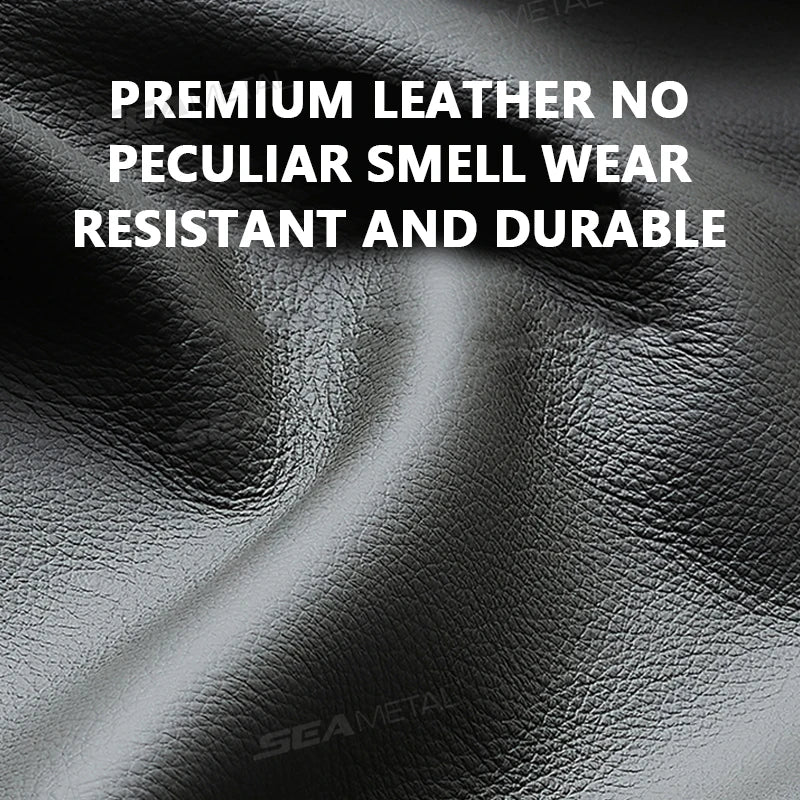 SEAMETAL Car Sunshade Glasses Bag Pu Leather Auto Sun Visor Card Organizer Wear-resistant Sunglasses Storage Bag Accessories