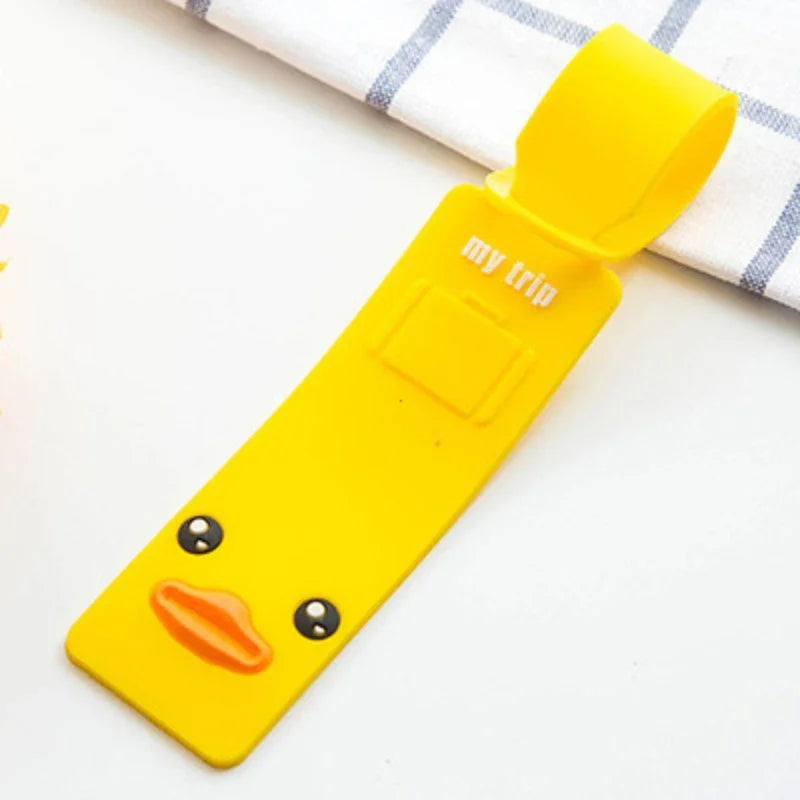 5pcs Lovely Silicone Luggage Tag Boarding Pass Luggage Tag Checked Fashion Travel Accessories Cute Luggage Tag Flight
