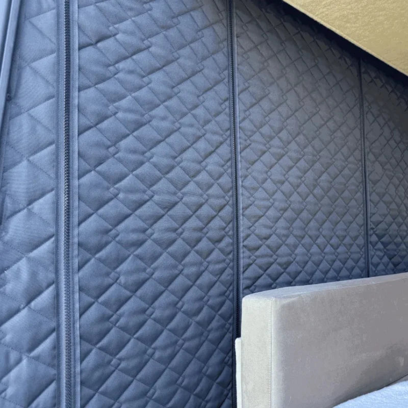 Insulated Cab Divider Curtain For Fiat Ducato, Peugeot Boxer, Citroen Relay, Ram Promaster - Blackout Privacy Curtain All Season