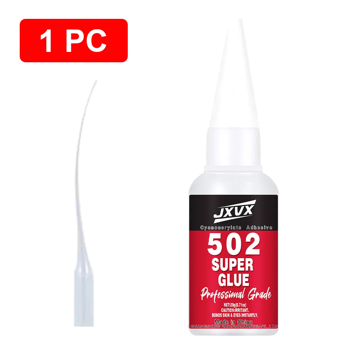 JXVX Super Metal Instant Adhesive 502,Waterproof Cyanoacrylate Glue 20g,5Sec Super Glue Strong Bond For Metal,Jewelry,Glass,Wood