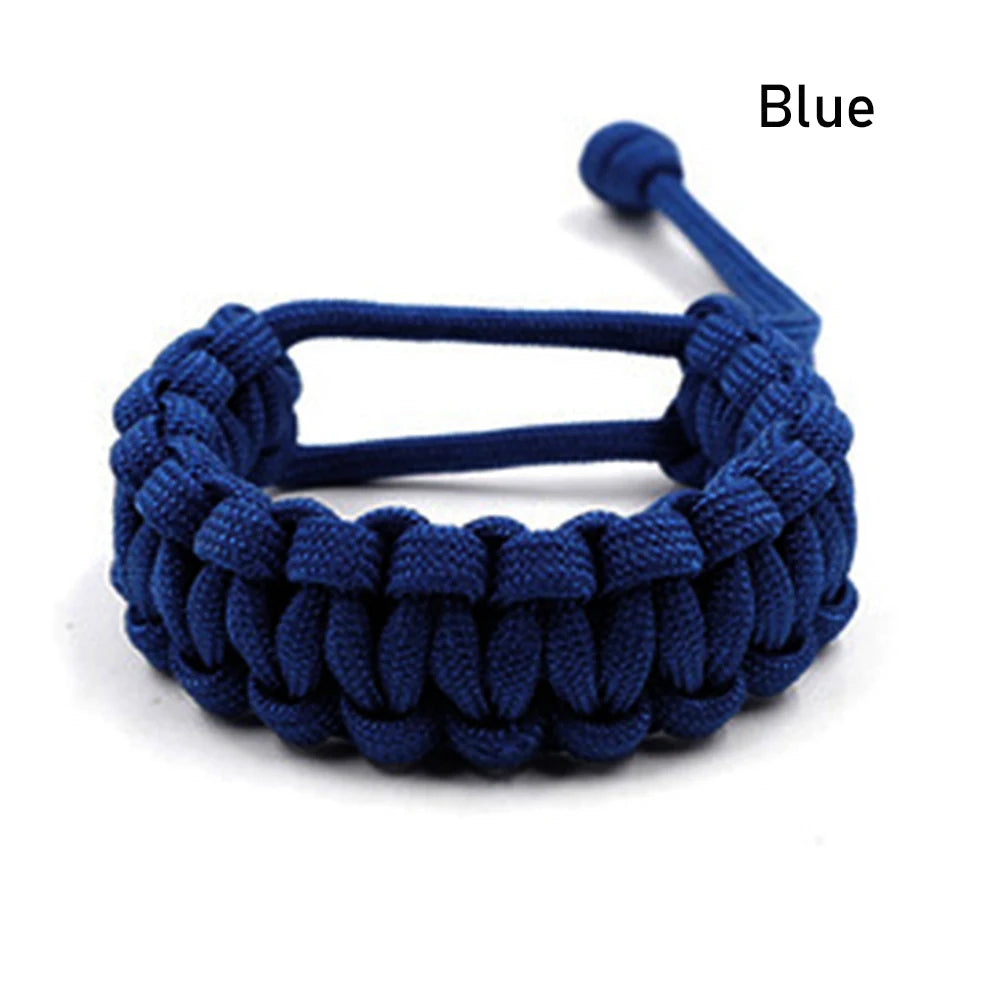 1PC Adjustable life-saving emergency hand woven wristband Umbrella rope bracelet woven rope Camping hiking outdoor accessories