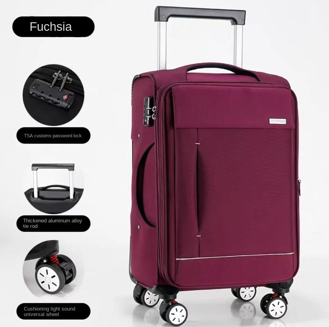 20-32-inch Thickened Oxford Fabric Travel Suitcases with Brake Wheels and Laptop Bag Scalable Carry on Luggage valise voyage