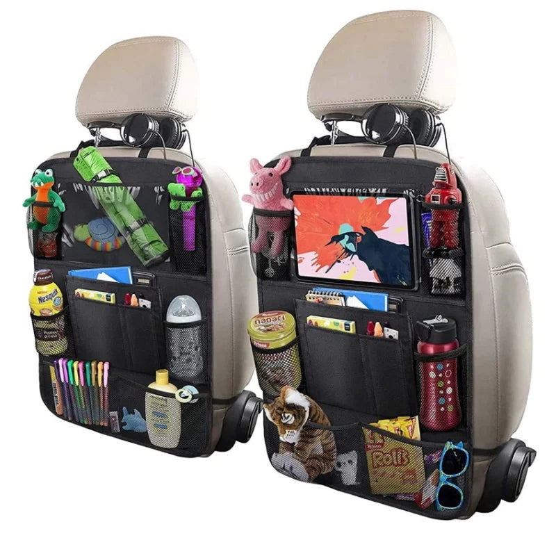 Car Interior Accessories Car Seat Back Storage Anti-kick Bag Simple Oxford Material Snack Toy Storage Bag Car Storage Bag