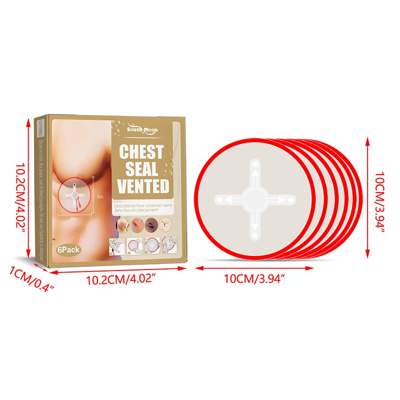 Hot Sale North American Rescue Hyfin Chest Seal Medical Chest Seal Vented